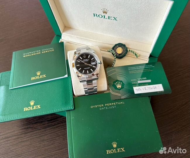 Часы Rolex datejust 41mm black 126300