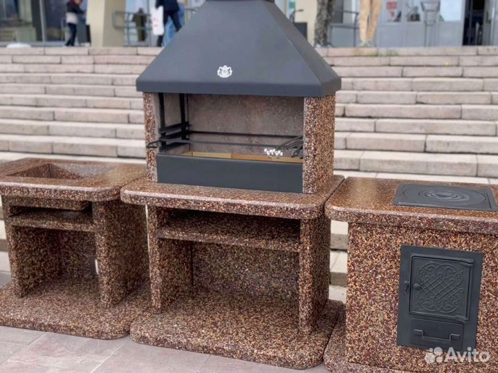 Печь барбекю, гриль, мангал, печь под казан