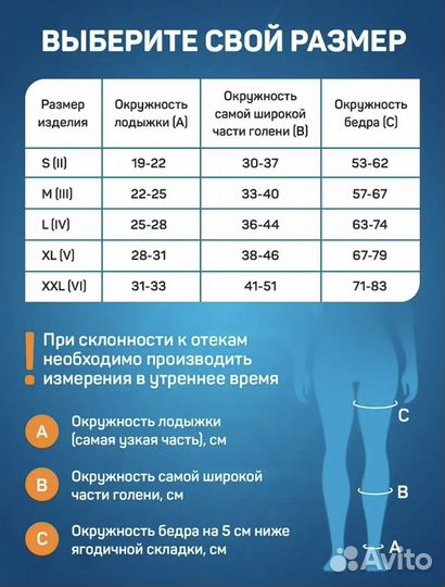 Компрессионные чулки 1 класс