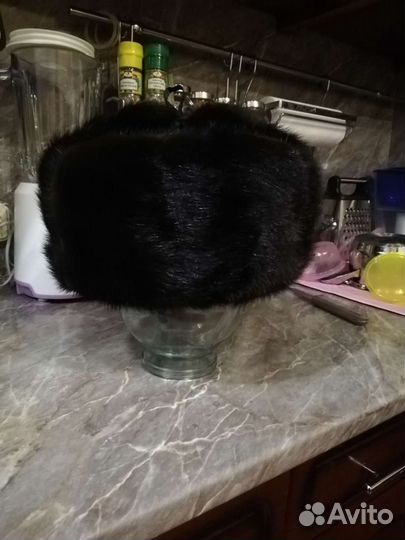 Норковая шапка мужская
