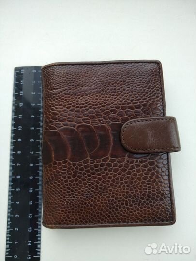 Кошелёк мужской genuine ostrich leather