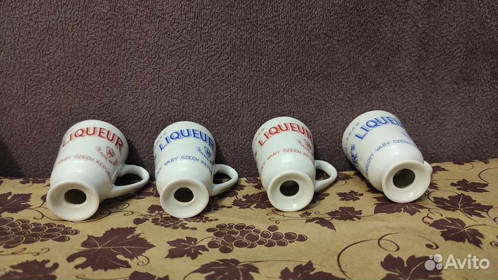 Рюмки Весhеr's Liqueur (Беxеpoвкa) новые, 4 штуки