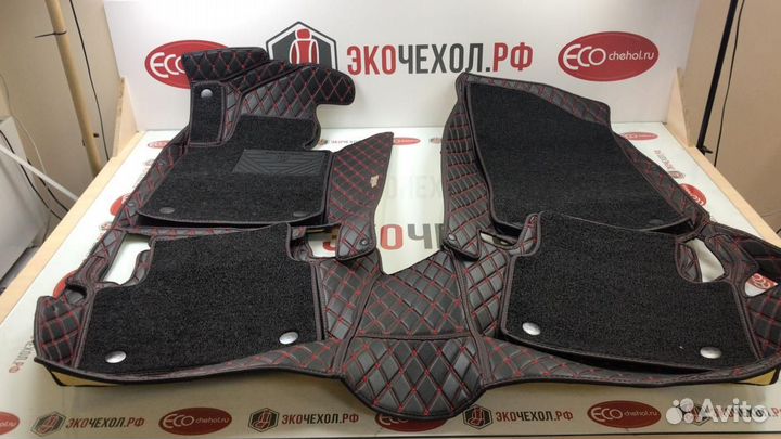 3D Коврики Range Rover Салон Багажник из Экокожи