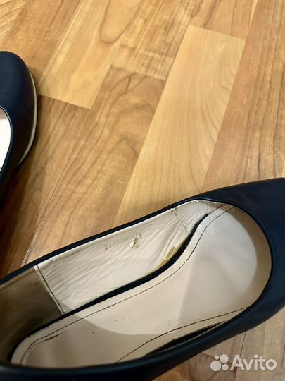 Балетки синие