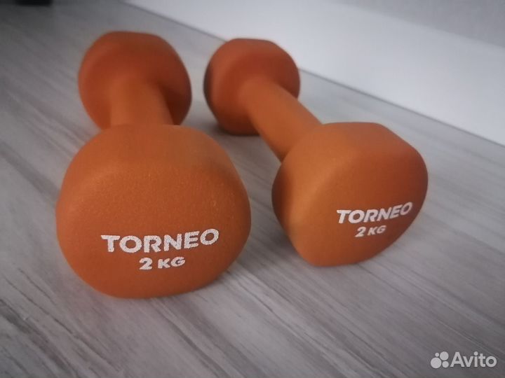 Гантели 2 кг torneо
