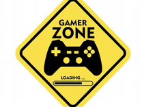 Знак "Gamer zone" (32х32 см.)