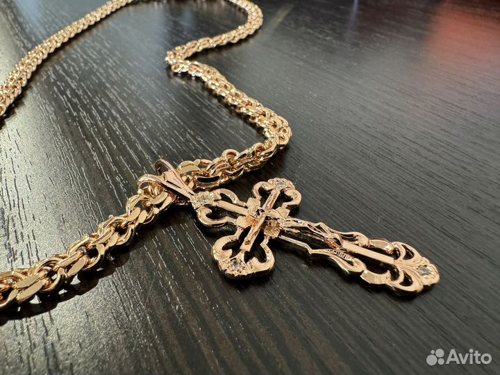 Цепочка и крестик