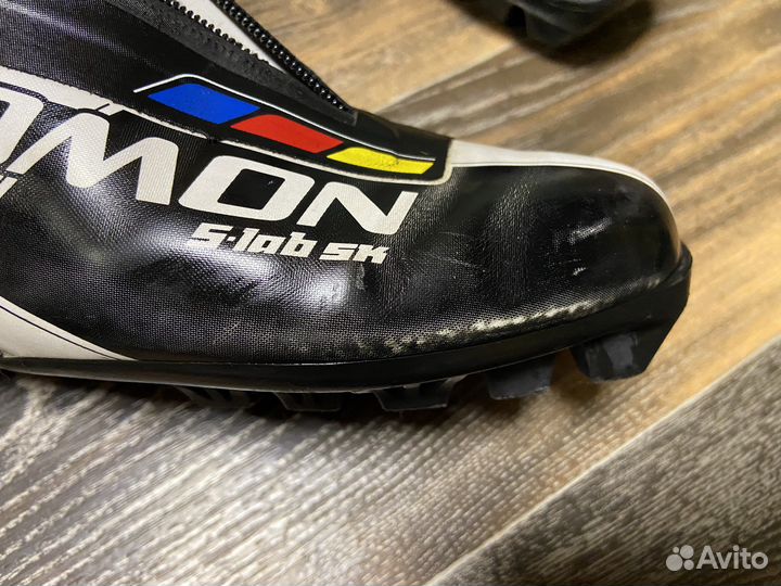 Лыжные ботинки salomon коньковые