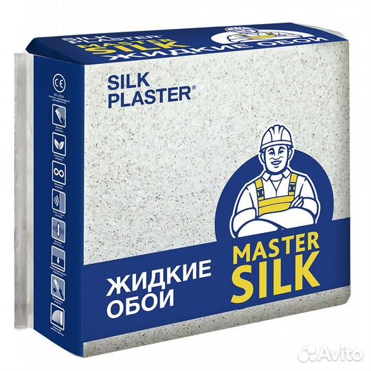 Жидкие обои Silk Plaster Мастер-Шелк MS-115 серые
