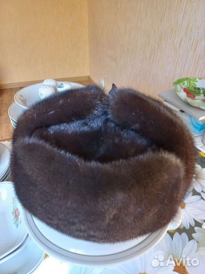 Норковая шапка мужская