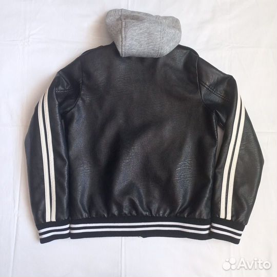 Куртка бомбер пилот детская экокожа Habo 7-9 лет