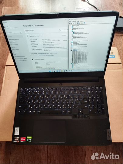 Игровой ноутбук Lenova RTX3050ti/Ryzen 5600H/8gb/2