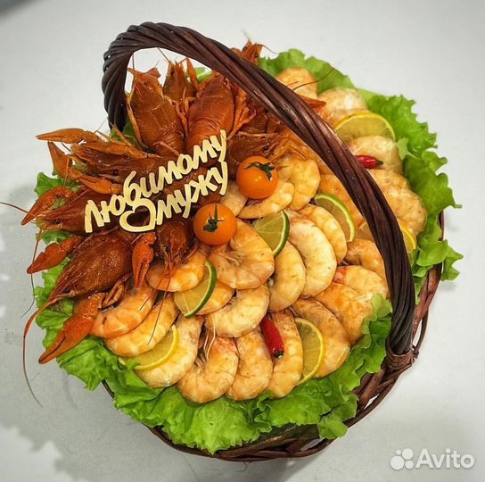 Подарок мужчине 23 февраля раки/креветки