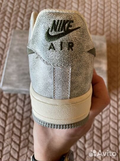 Nike Air Force 1 Beige Army Green