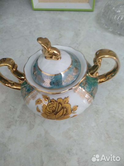 Посуда чехия сахарница