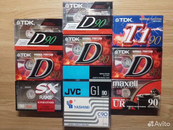 Аудиокассеты новые TDK JVC Maxell Raks