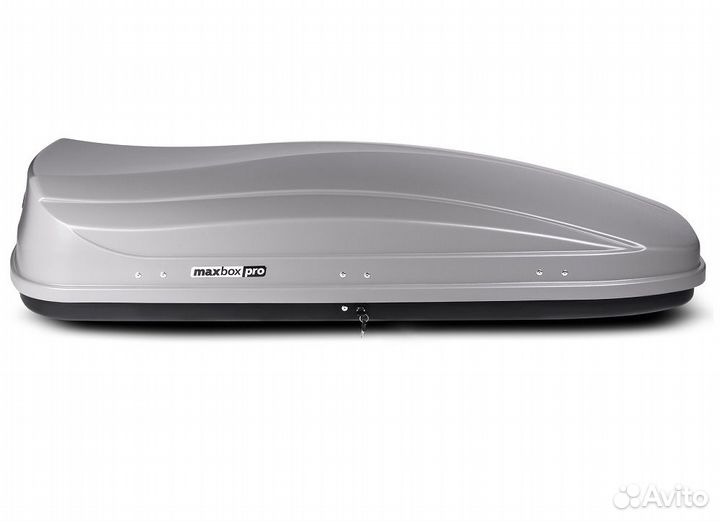 Автобокс на крышу MaxBox PRO 520 серый матовый