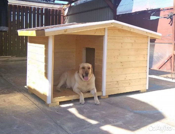 Будка утеплённая с крыльцом