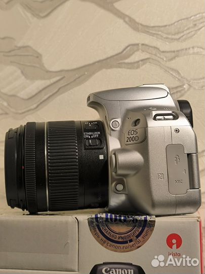 Canon eos 200d 18-55mm (Silver) Комплект Гарантия