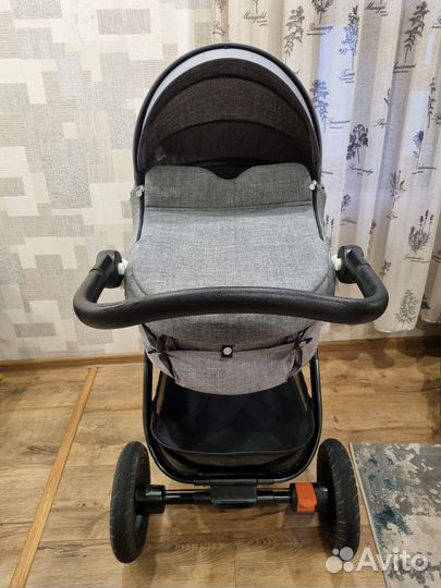 Коляска stokke trailz terrain black melange 3В1