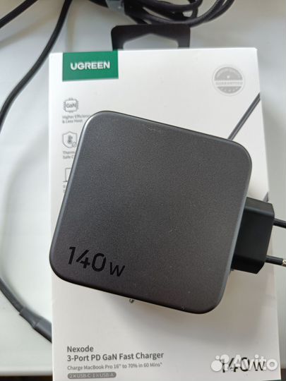 Зарядное устройство Ugreen CD289 PD GaN 140W