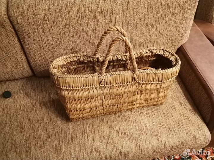 Старинная плетёная сумка 20вв