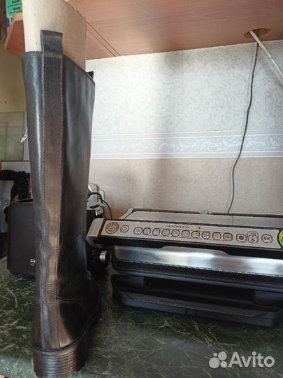 Сапоги со шнуровкой нат кожа