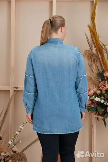 Джинсовая рубашка женская,Турция