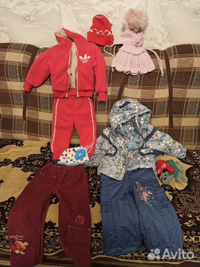 Теплые вещи для девочки пакетом