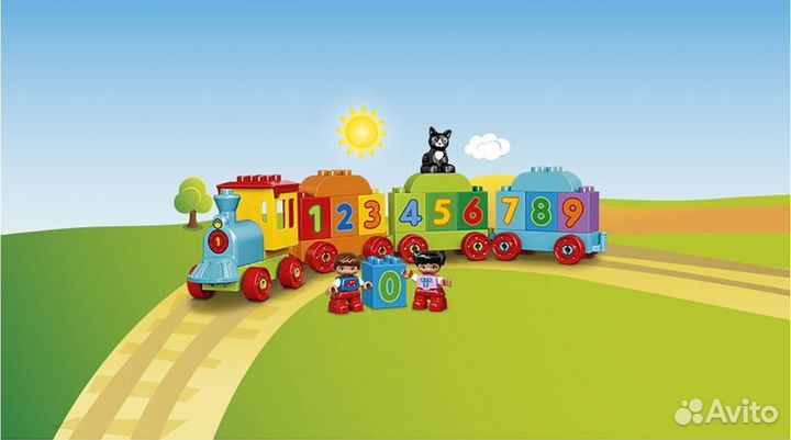 Lego duplo паровозик