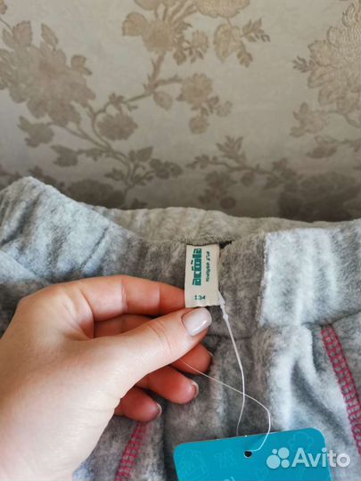 Штаны на девочку флис