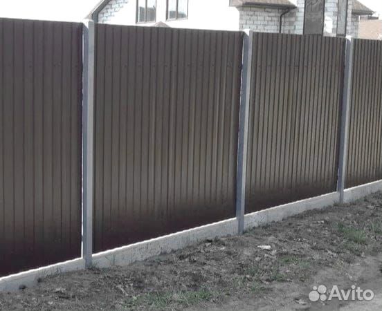 Забор из профнастила