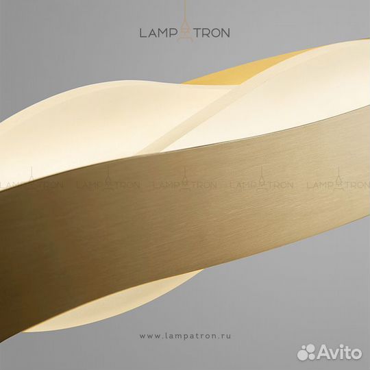 Реечный, рядный светильник malika long Размер S. Цвет Золото malika-long-s-gold