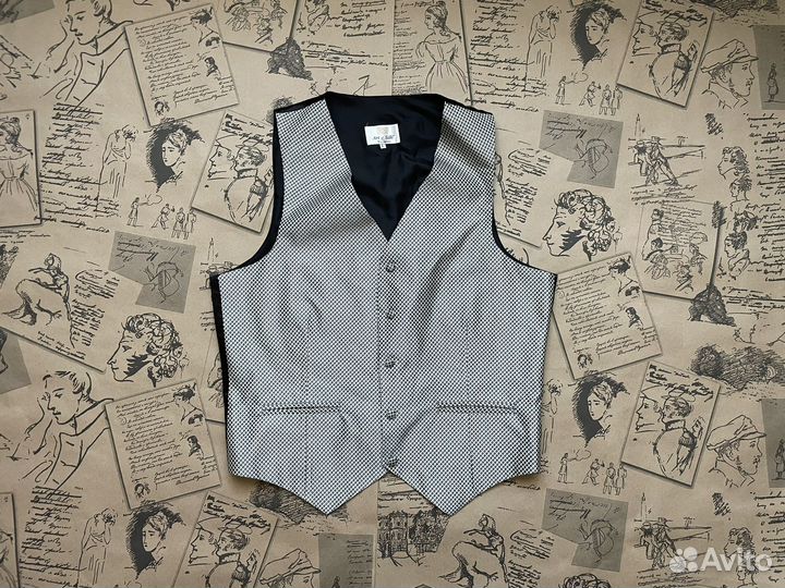 Жилет из 100% шелка мужской made in UK