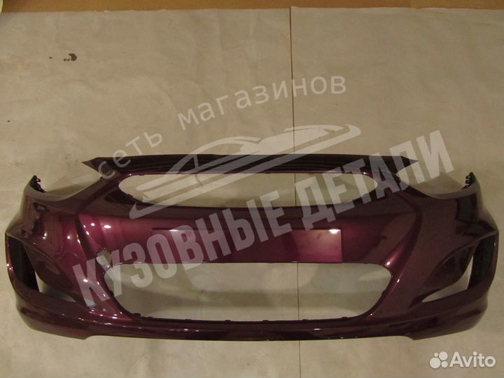 Бампер передний hyundai solaris заводской цвет