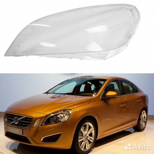 Стекла фар Volvo S60 2010-13 Комплект