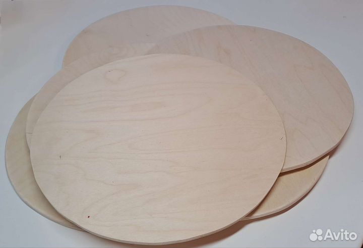 Подложка для торта/пиццы 28 см из фанеры 6 мм