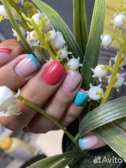 Покрытие гель лаком,наращивание