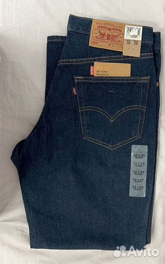 Джинсы Levis 501 Индиго на Болтах