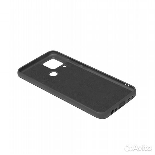 Силиконовый чехол с микрофиброй для Realme C15 (bl