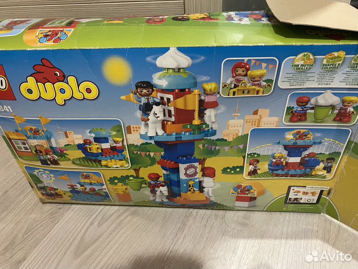 Lego duplo парк аттракционов play doh