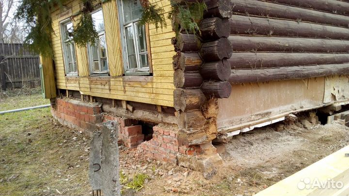Подъем домов замена венцов