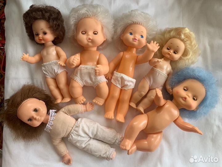 Куклы СССР и ГДР в вязаных одежках