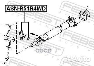 Крестовина карданного вала ASN-R51R4WD Febest