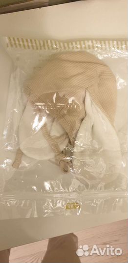 Шапка, чепчик с ушками для малыша