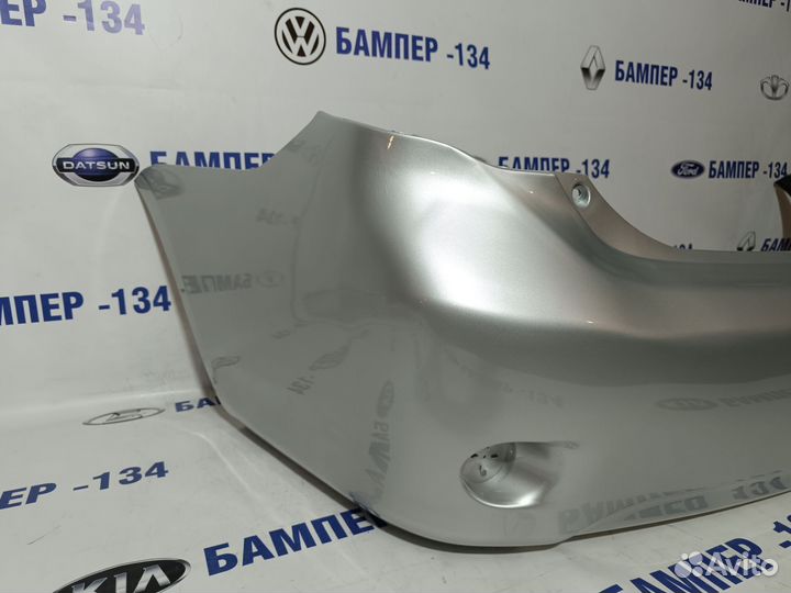 Бампер задний toyota corolla 150 1F7 серебристый