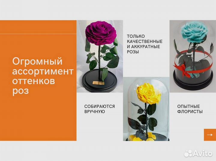 Роза в колбе. Любая композиция