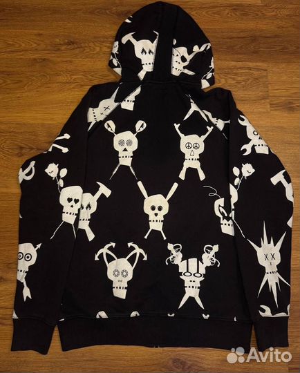 Зип худи Stussy x Futura оригинал y2k