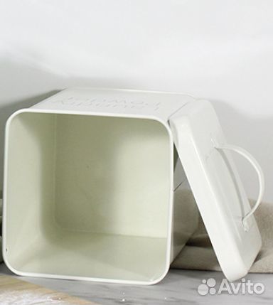 Контейнер для порошка стирального с ложкой металл