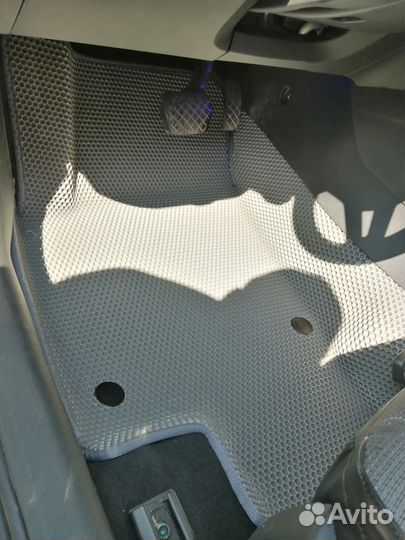 Коврики EVA 3Д на Октавия A7 черный+черный